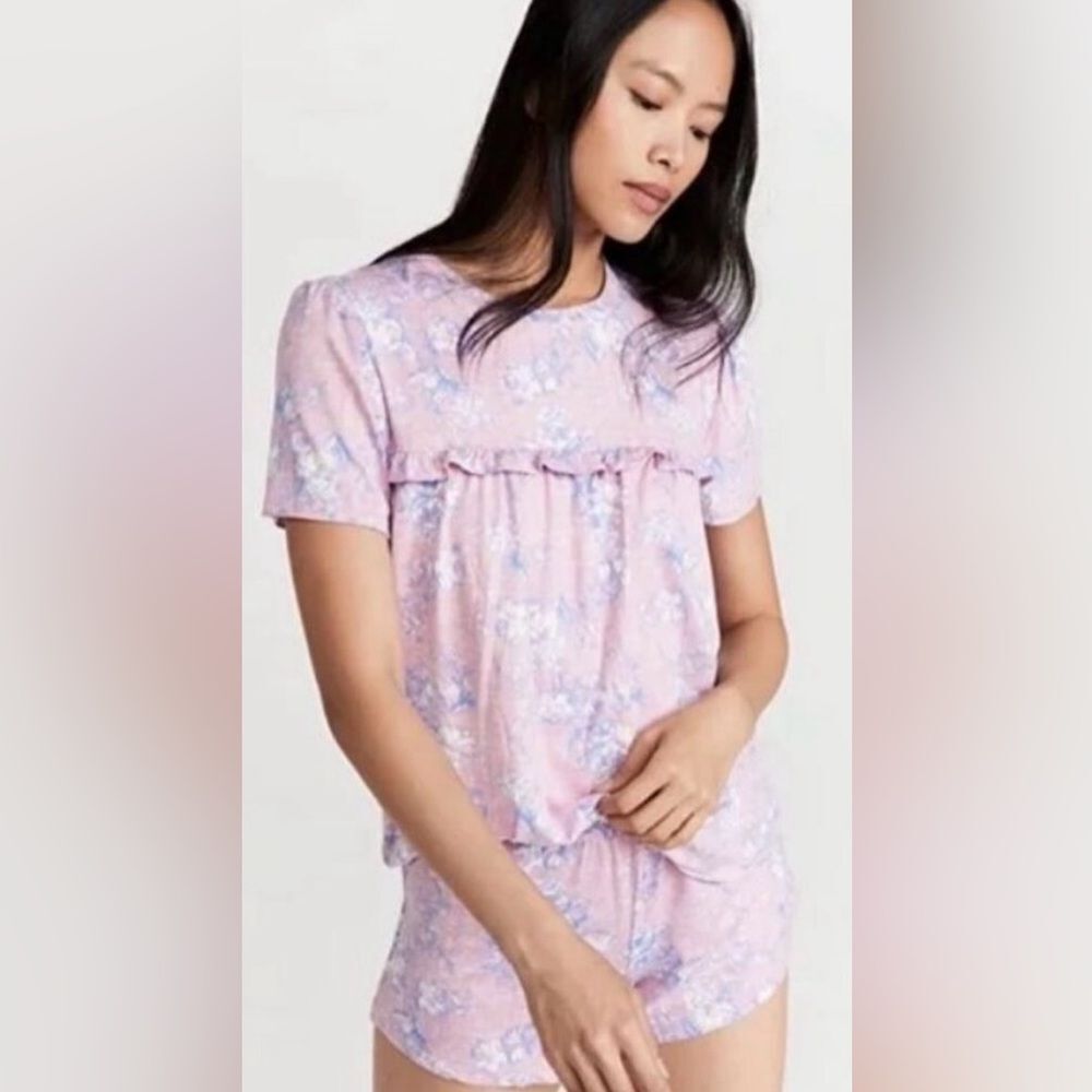Nordstrom You Say Mauve Mist Babydoll Short Sleep Set NWT! size Small